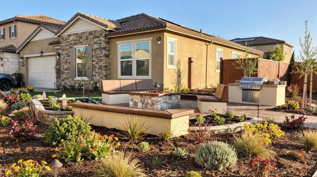 Vibrant, sustainable landscape designs enhance beauty and function without adding ongoing upkeep demands.; Full-service